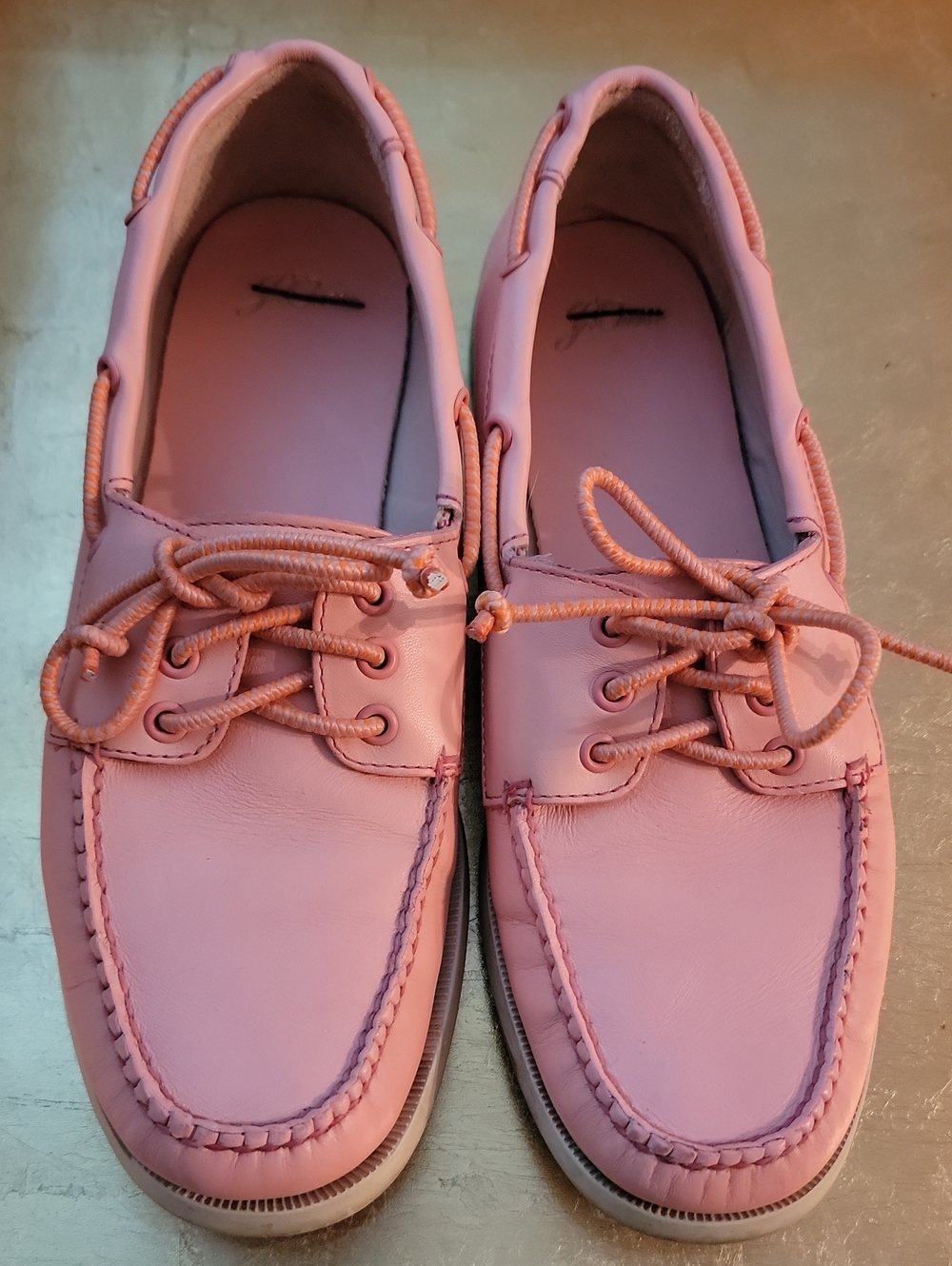 J. Crew Salmon Pink Women's Boat Shoes Size 9